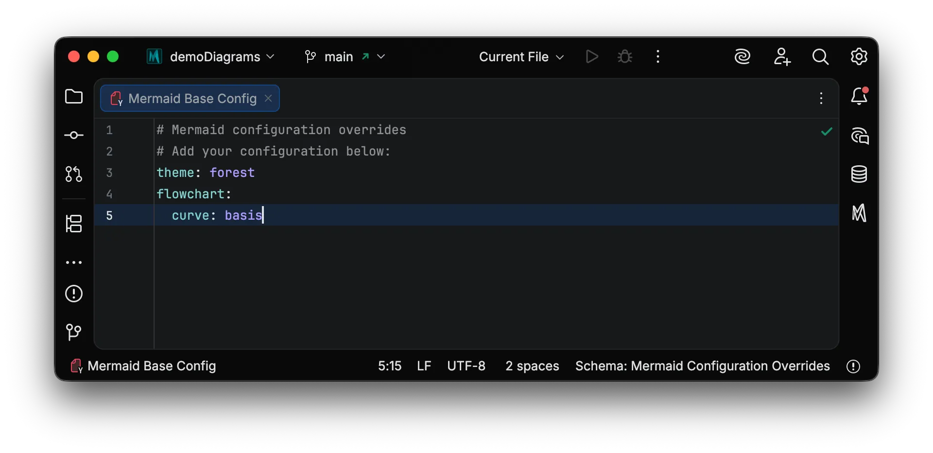 Example configuration