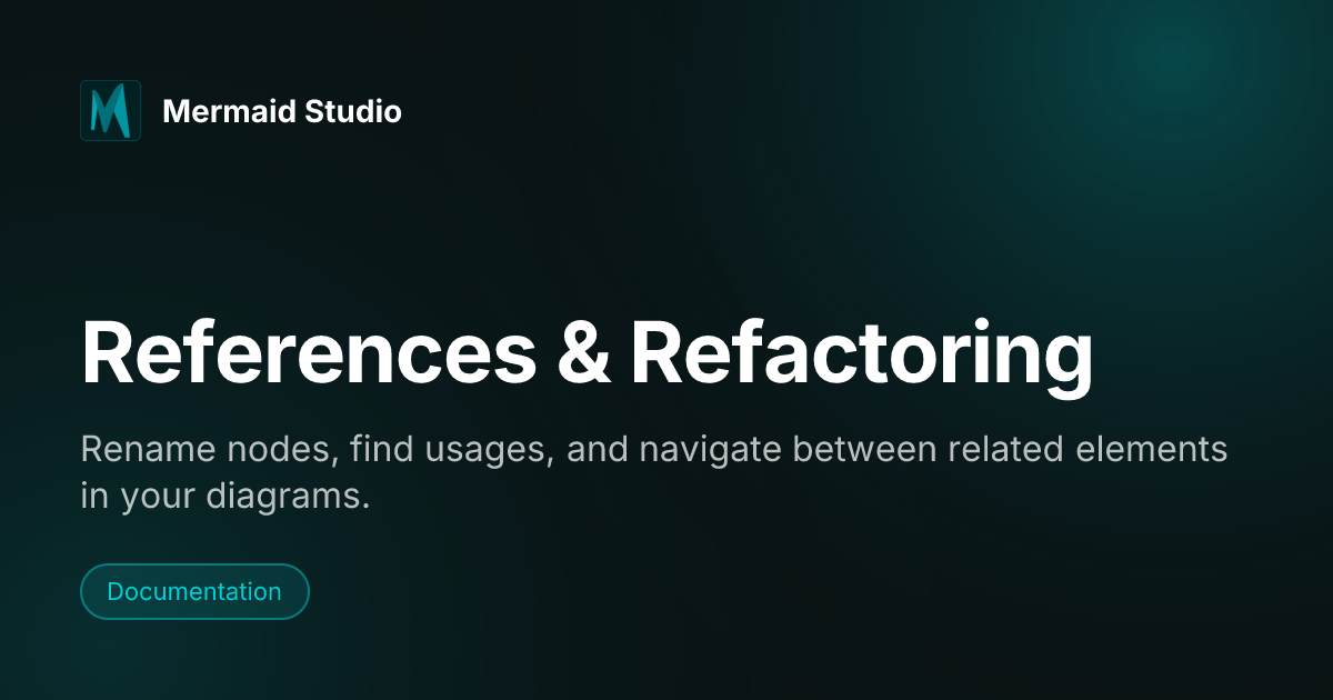 References & Refactoring | Mermaid Studio